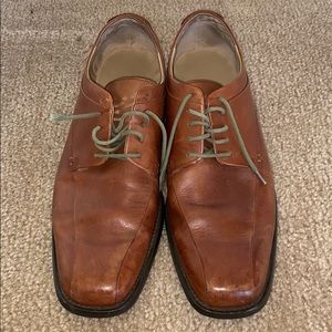 Calvin Klein brown leather shoes size 10